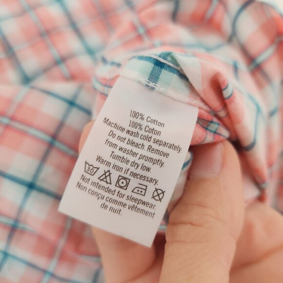 Janie and Jack Pink Plaid Long Sleeve Button Down Dress Shirt Toddler Boys 4 - Picture 8 of 9